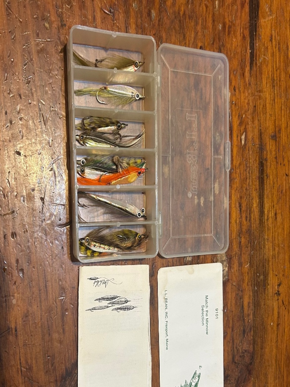 Rare VTG LL Bean Fly Fishing Lures 10pc Set 9101 Handmade
